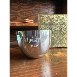 Kirk Stieff Pewter Jefferson Cup Christmas 1992 Monticello P50 Engraved with Box